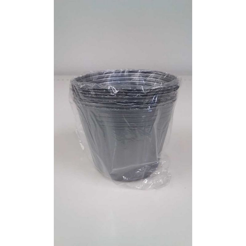 明和/カラーポリポット シルバー 9cmx10P