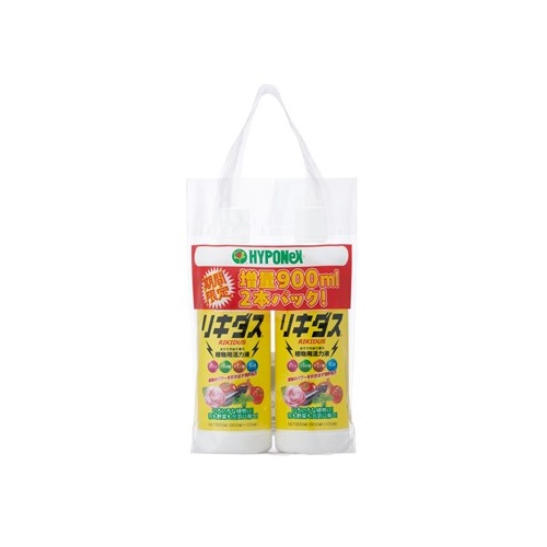 特価◎ハイポネックスジャパン/リキダス2本パック 増量キャンペーン 900mlX2ホン