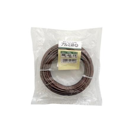 welzo/アルミ線 茶 4.0mm 300G 8.5m