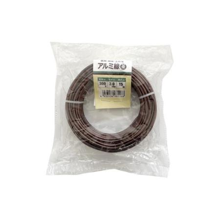 welzo/アルミ線 茶 3.0mm 300G 15m