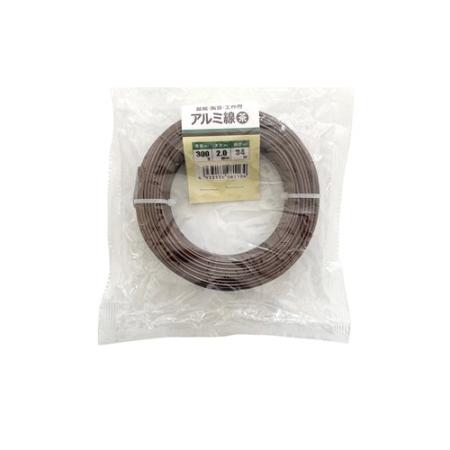 welzo/アルミ線 茶 2.0mm 300G 34m