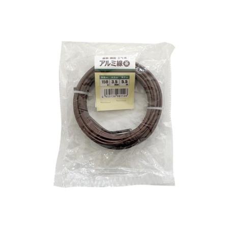 welzo/アルミ線 茶 3.5mm 150G 5.5m