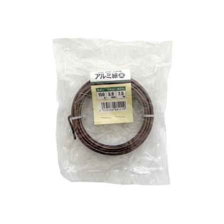 welzo/アルミ線 茶 3.0mm 150G 7.5m