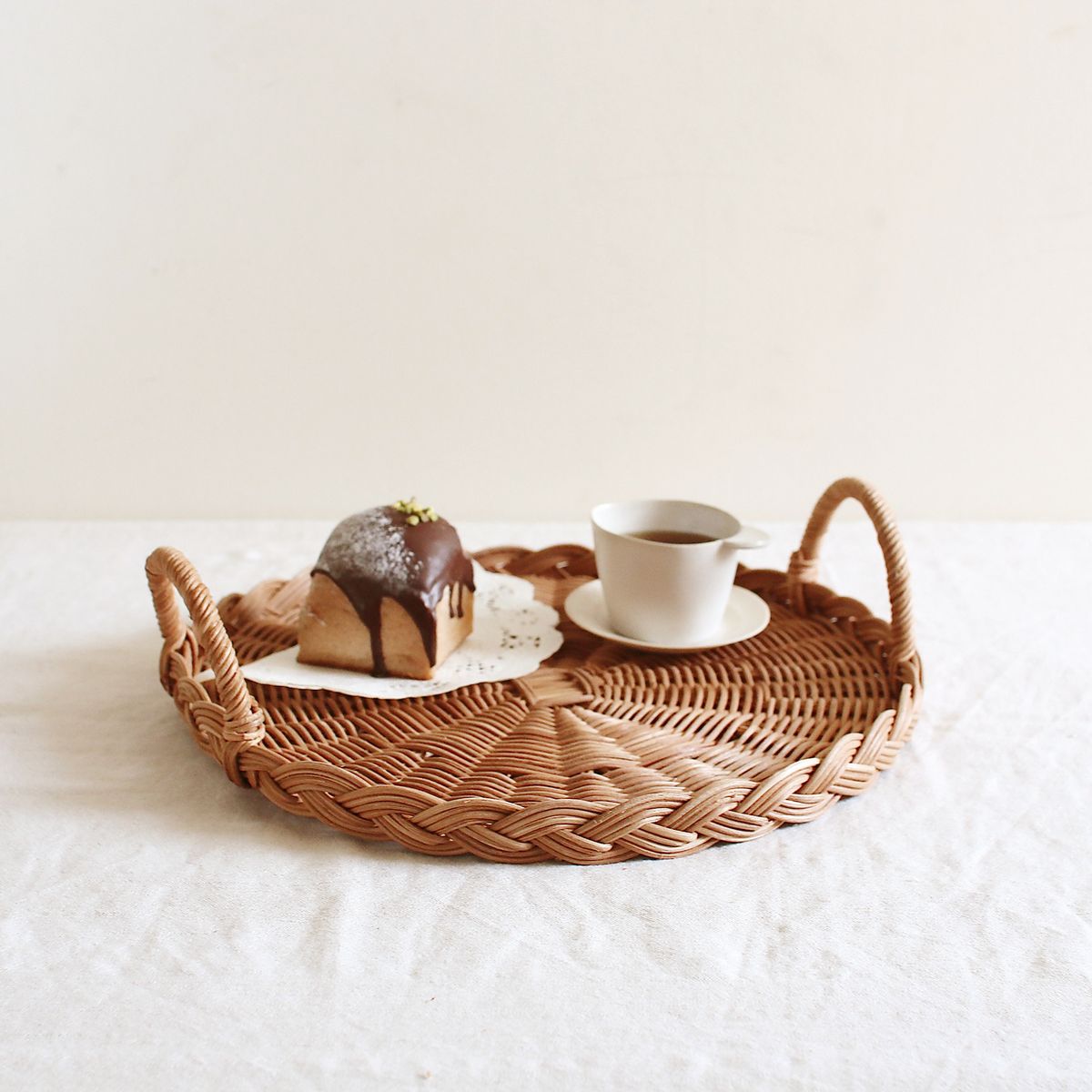 SOW/MERRY  バスケットラウンドトレイ Mサイズ/NRLG2605