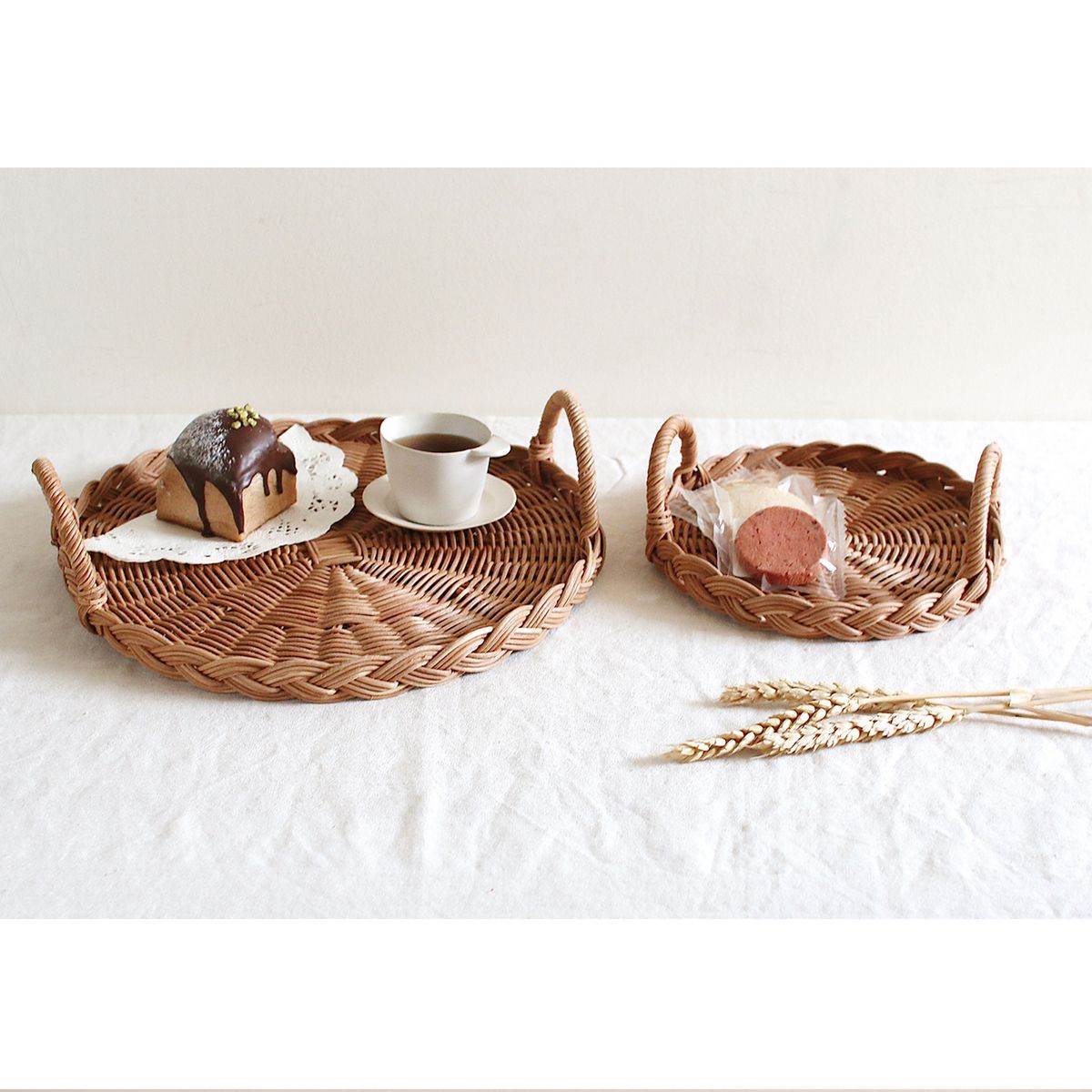 SOW/MERRY  バスケットラウンドトレイ Mサイズ/NRLG2605