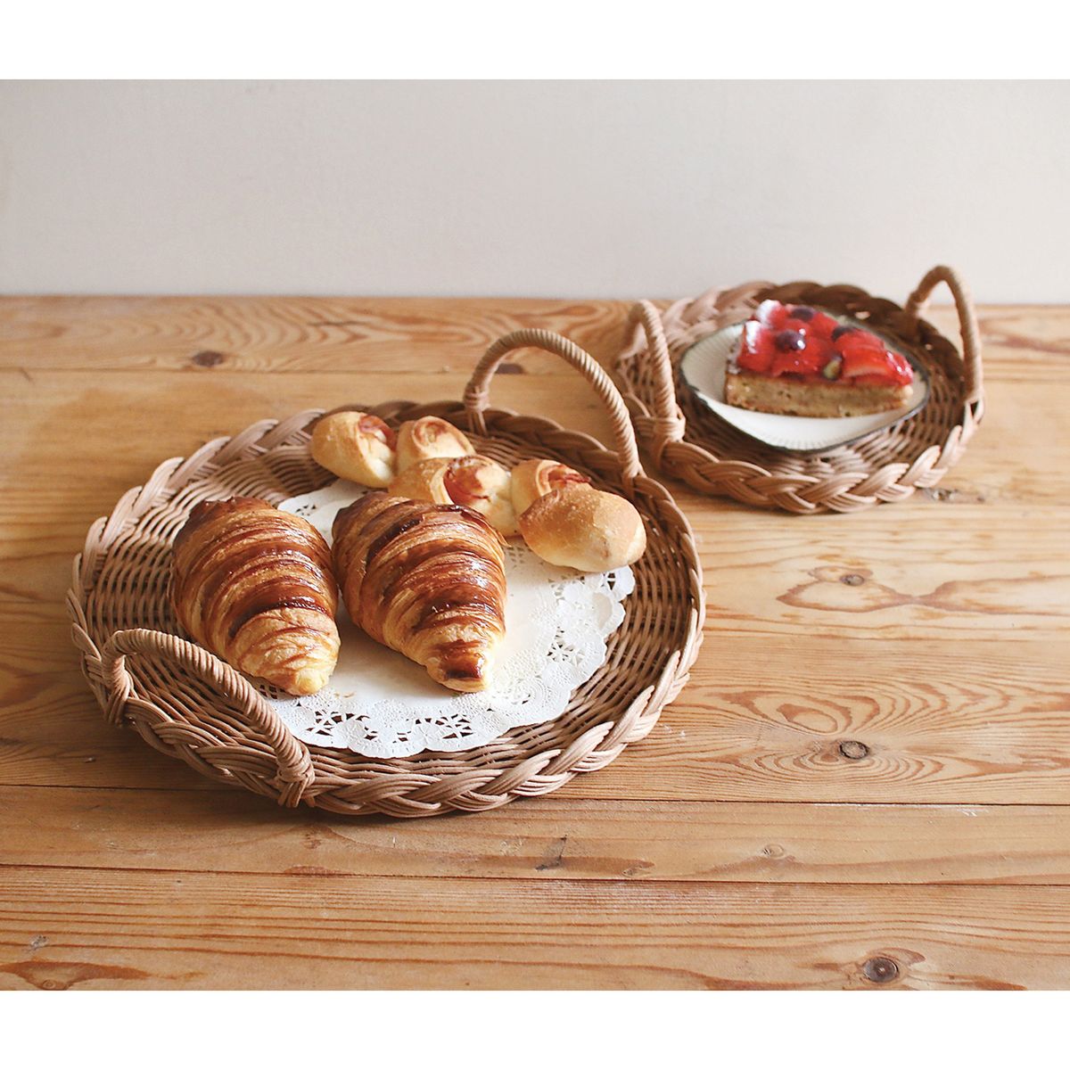 SOW/MERRY  バスケットラウンドトレイ Mサイズ/NRLG2605