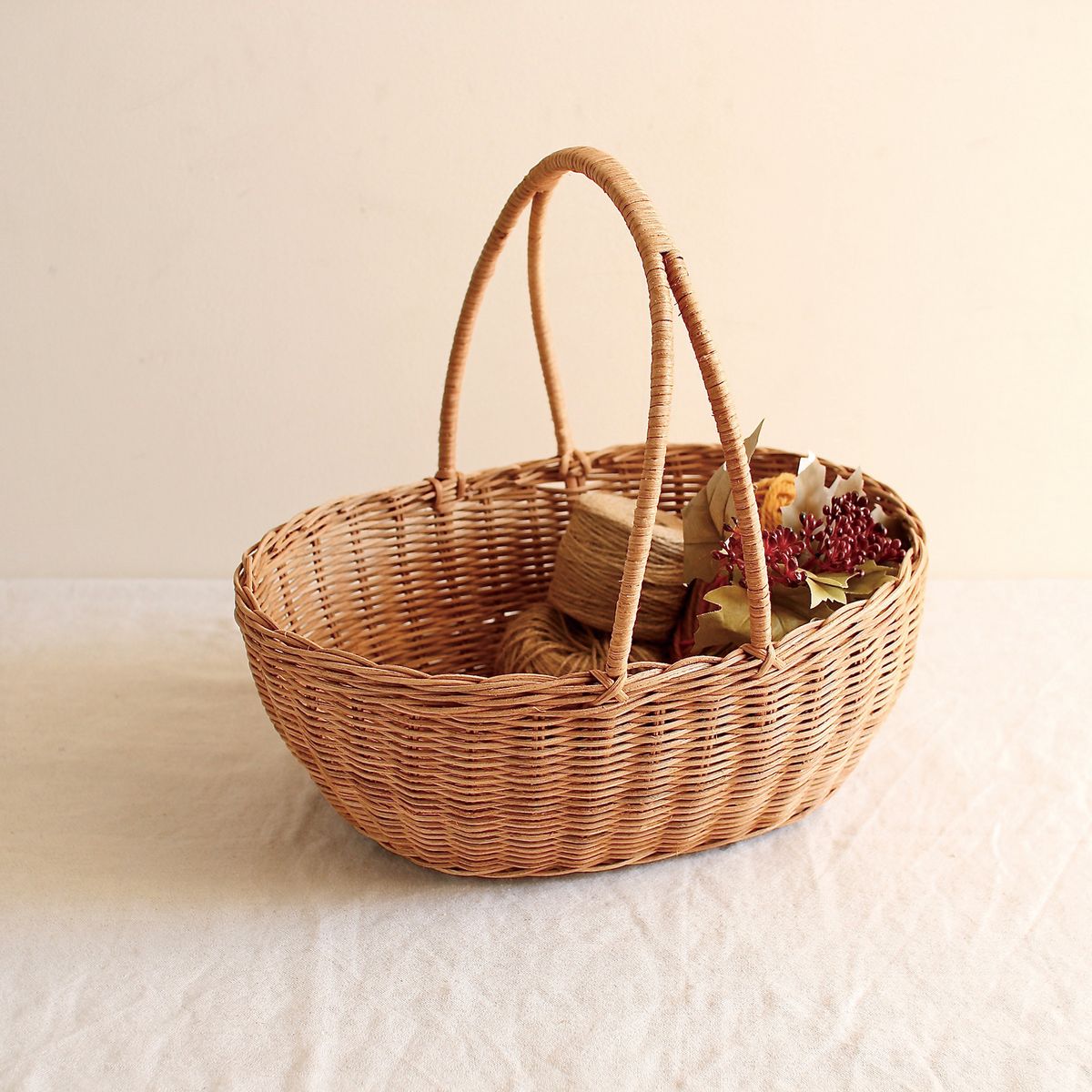 SOW/MERRY ホームワンハンドルオーバルバスケット/NRLG2333SW