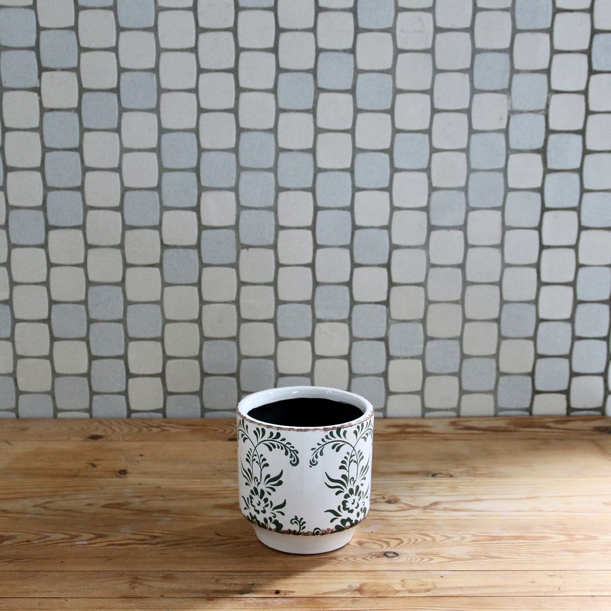 SOW/ブルーミー セラミックポット グリーン Sサイズ/SHUN001S