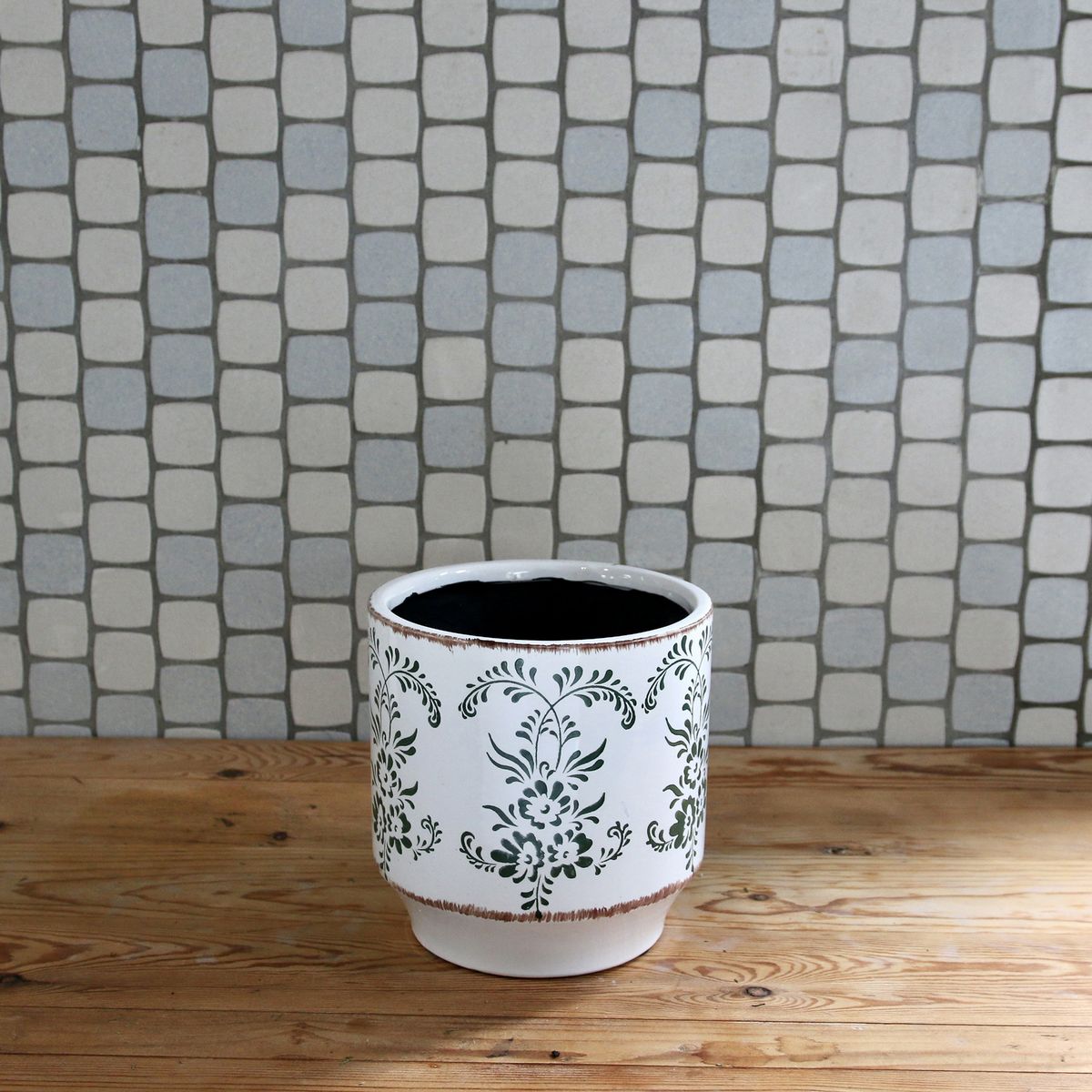 SOW/ブルーミー セラミックポット グリーン Lサイズ/SHUN001L