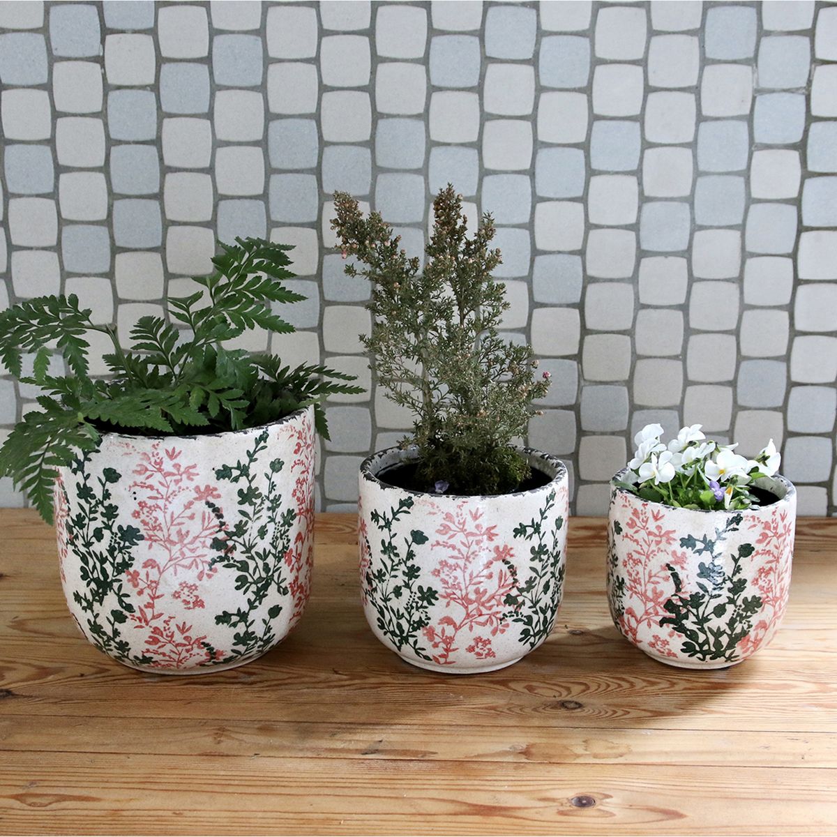 SOW/ブルーミー セラミックポット ピンク Sサイズ/SHUN003S