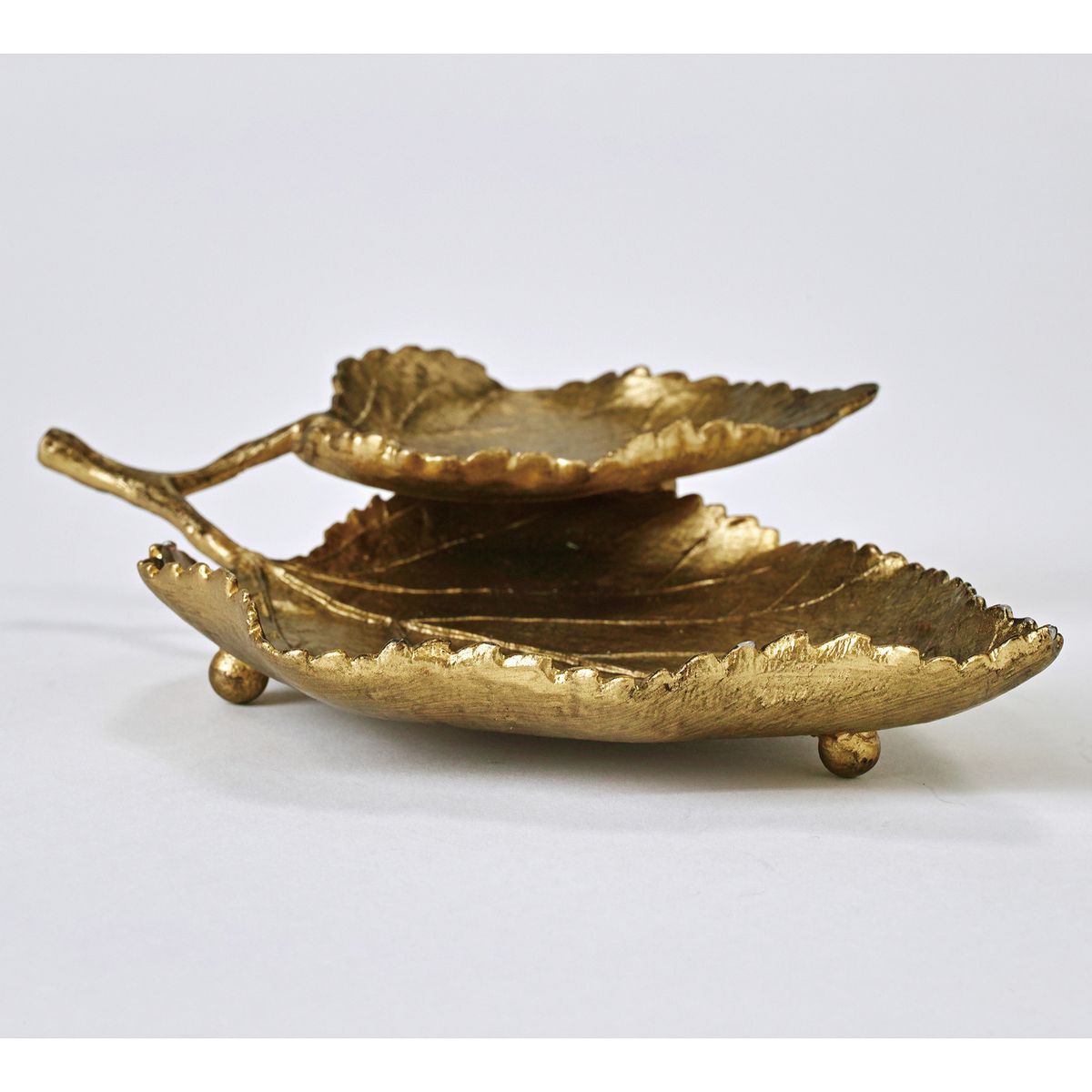 SOW/LUXE アクセサリー2段トレイ リーフ B ゴールド/DRDF1250SW