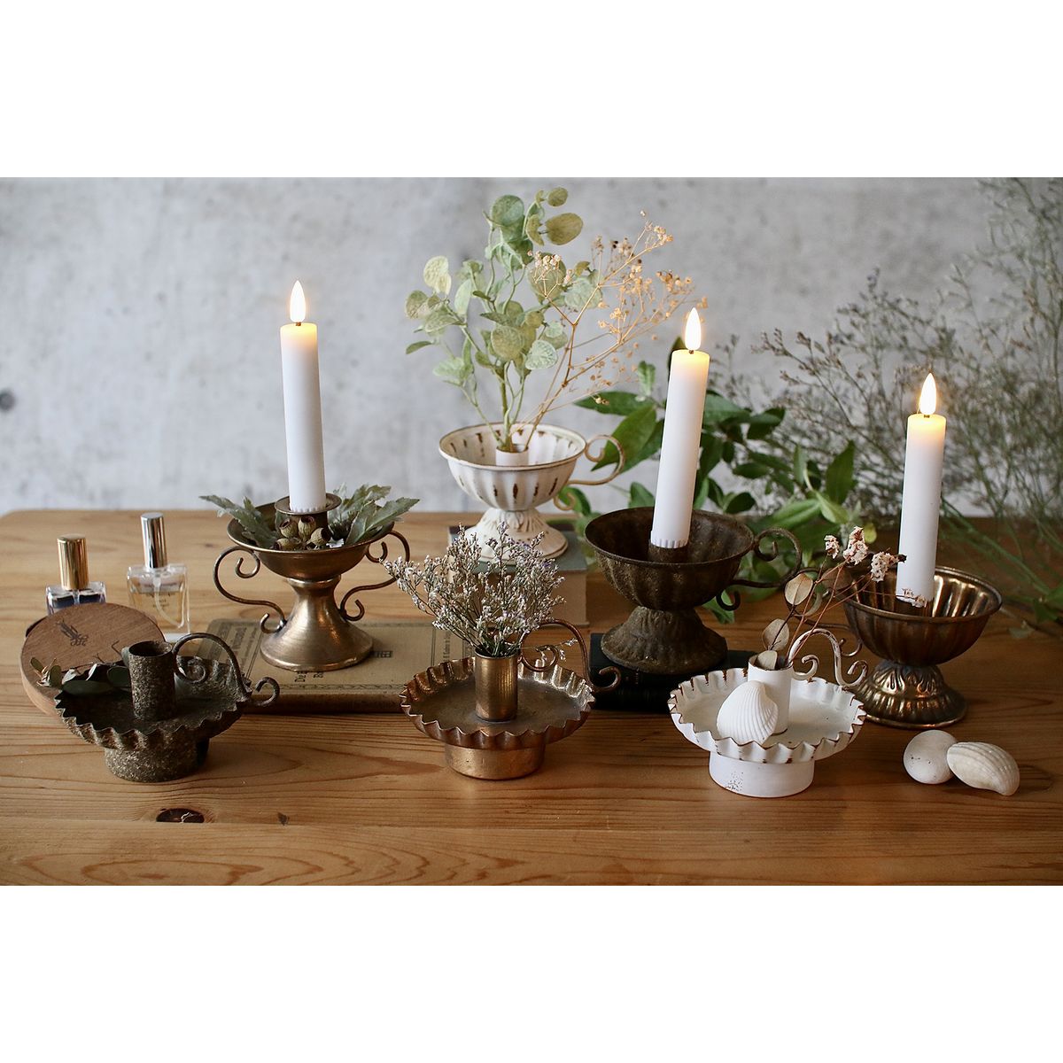 SOW/チャーチテーパーキャンドルホルダー C WH/DLMM8000WH