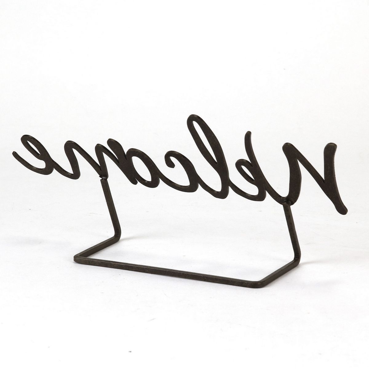 SOW/サインデコ アイアン Welcome ブラック Lサイズ/DTDT2453BKSW