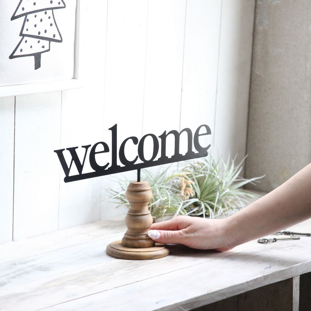 SOW/サインデコ ウッドスタンドサイン Welcome/DRDS2320SW