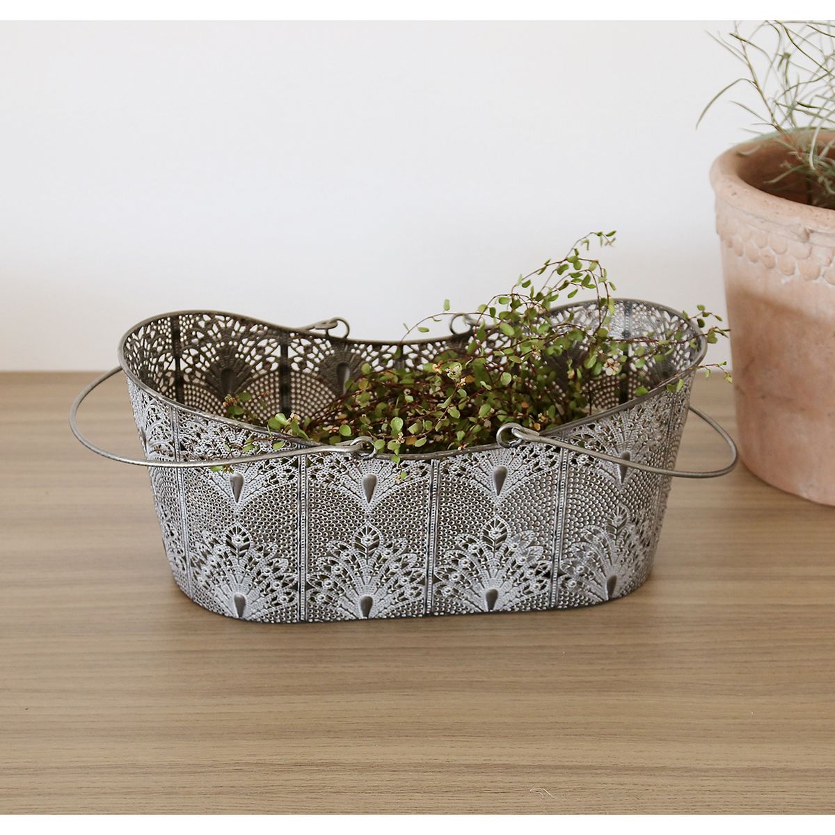 SOW/SCADINAVIANメタルフラワーバスケット Mサイズ/FJGK9002