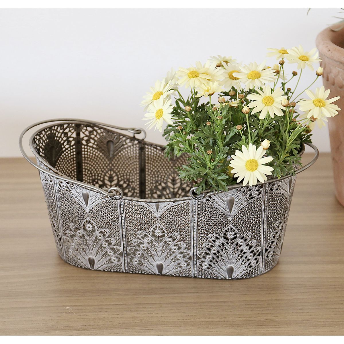 SOW/SCADINAVIANメタルフラワーバスケット Lサイズ/FJGK9003