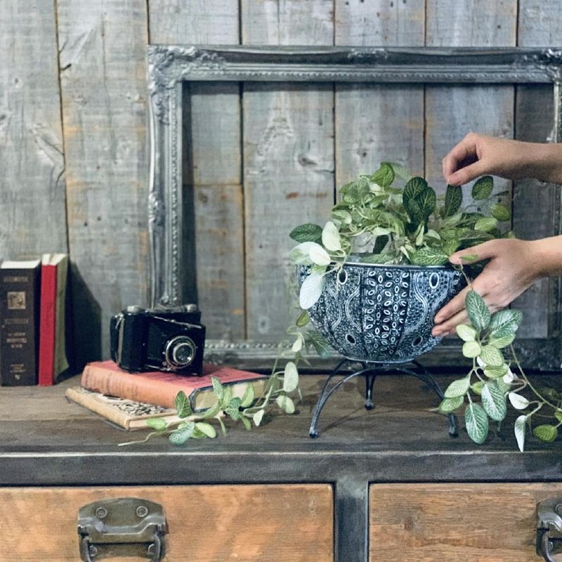 SOW/SCADINAVIAN メタルフラワー脚付きポット Sサイズ/FJGK2921SW