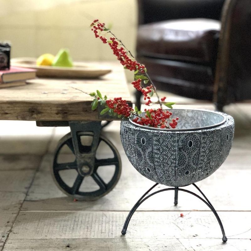 SOW/SCADINAVIAN メタルフラワー脚付きポット Lサイズ/FJGK2923SW