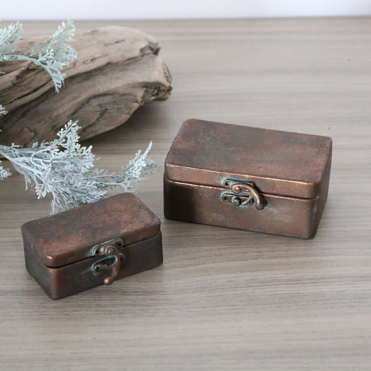 SOW/ブリキミニボックス ブロンズ Mサイズ/DLMM1300M