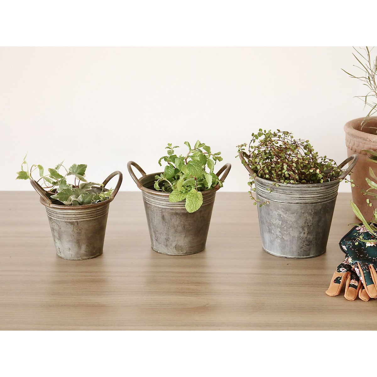 SOW/ブリキハンドルポット Sサイズ/BAGP1003S