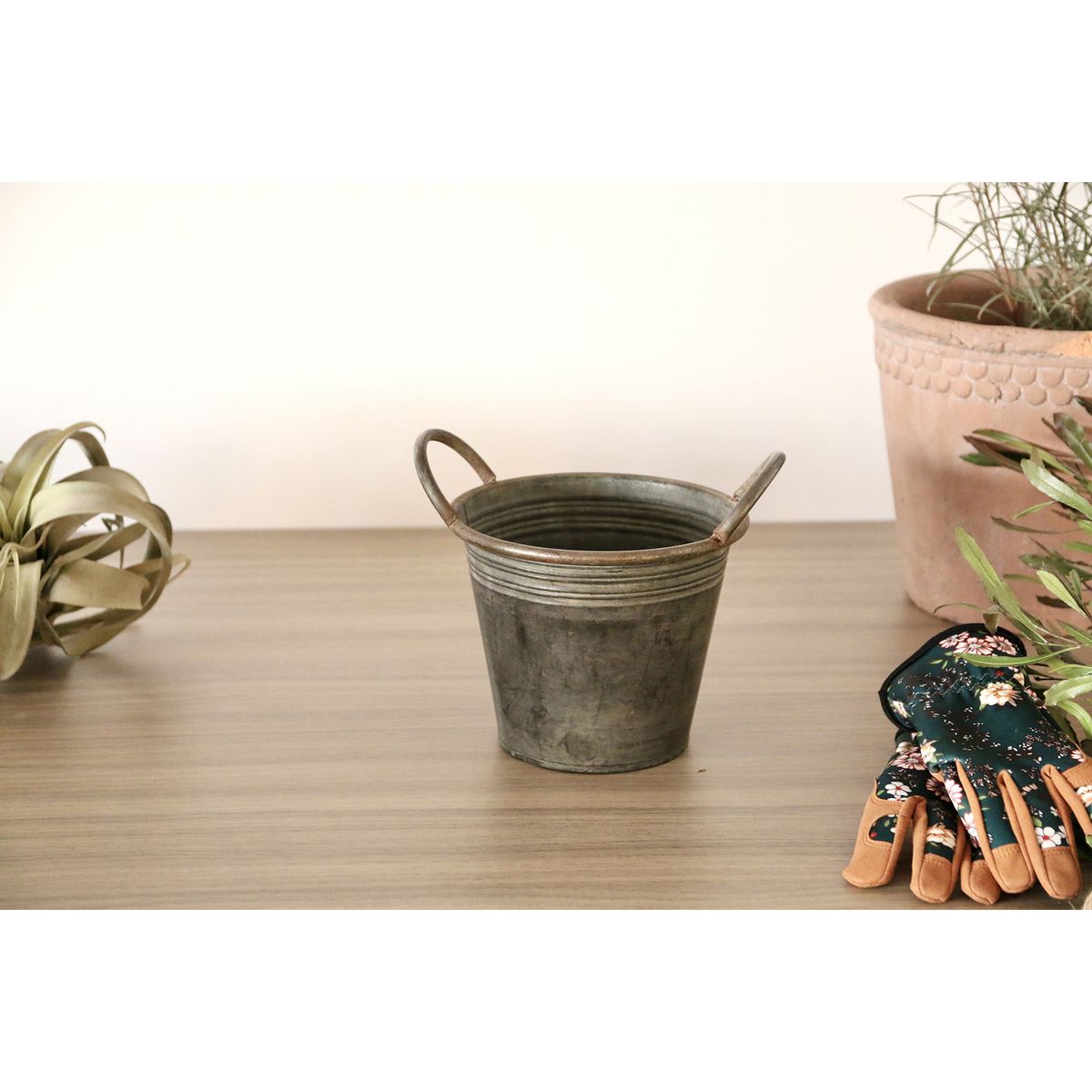 SOW/ブリキハンドルポット Lサイズ/BAGP1003L