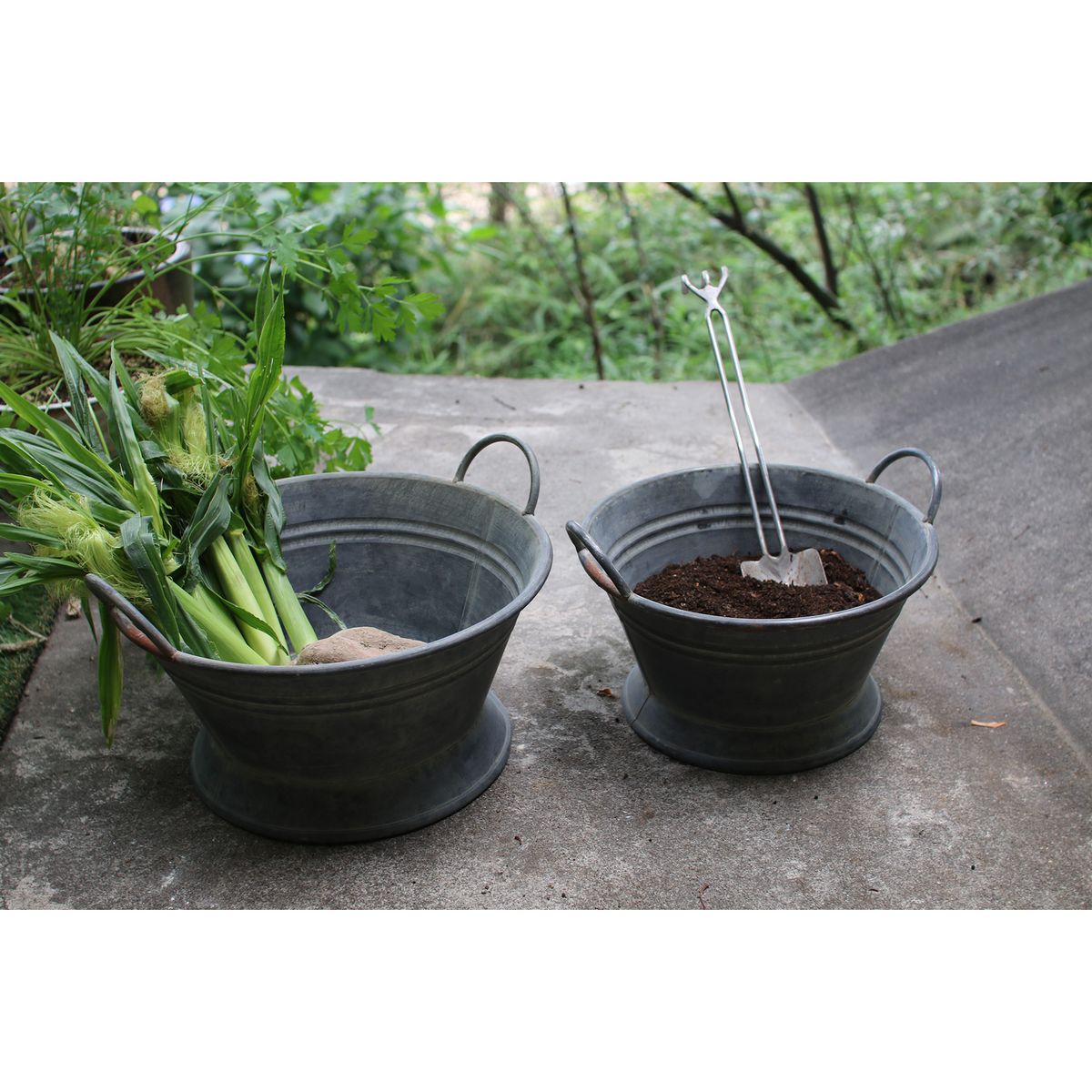 SOW/ブリキハンドルバケツ Lサイズ/BAGP1004L