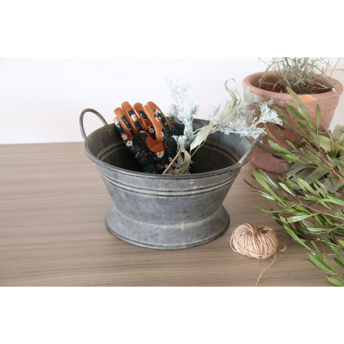 SOW/ブリキハンドルバケツ Lサイズ/BAGP1004L