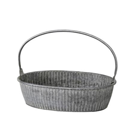 SOW/ブリキハンドル付きオーバルトレイ Sサイズ/BAGS2221SW