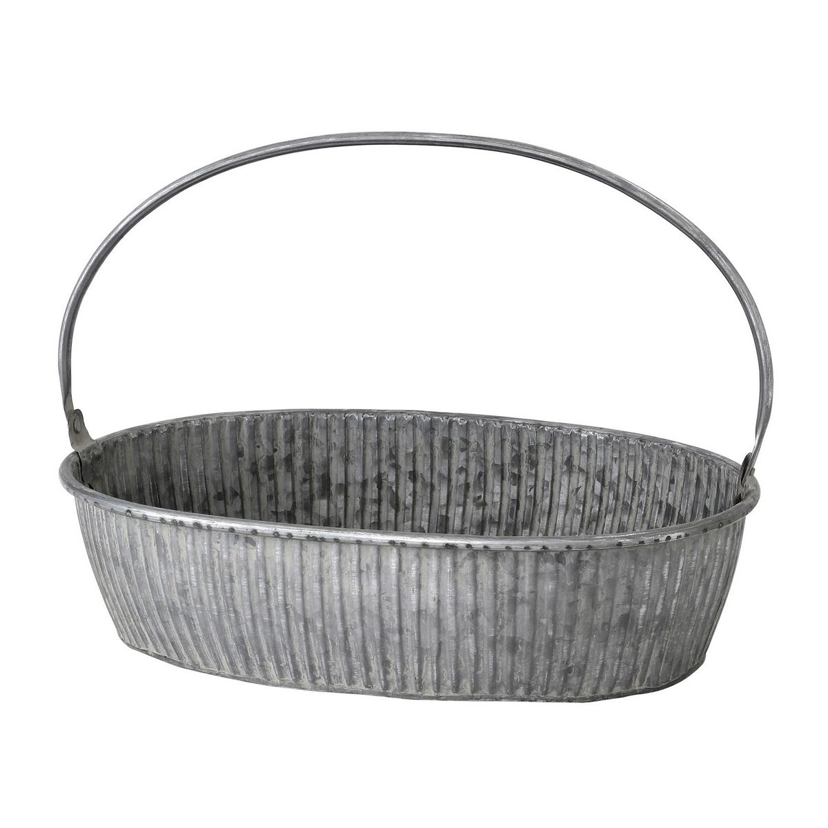 SOW/ブリキハンドル付きオーバルトレイ Lサイズ/BAGS2223SW