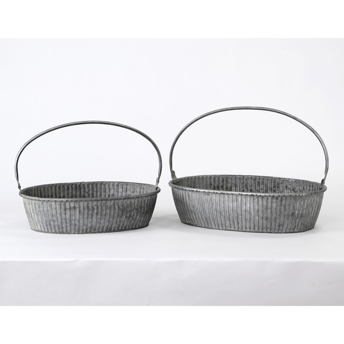 SOW/ブリキハンドル付きオーバルトレイ Lサイズ/BAGS2223SW