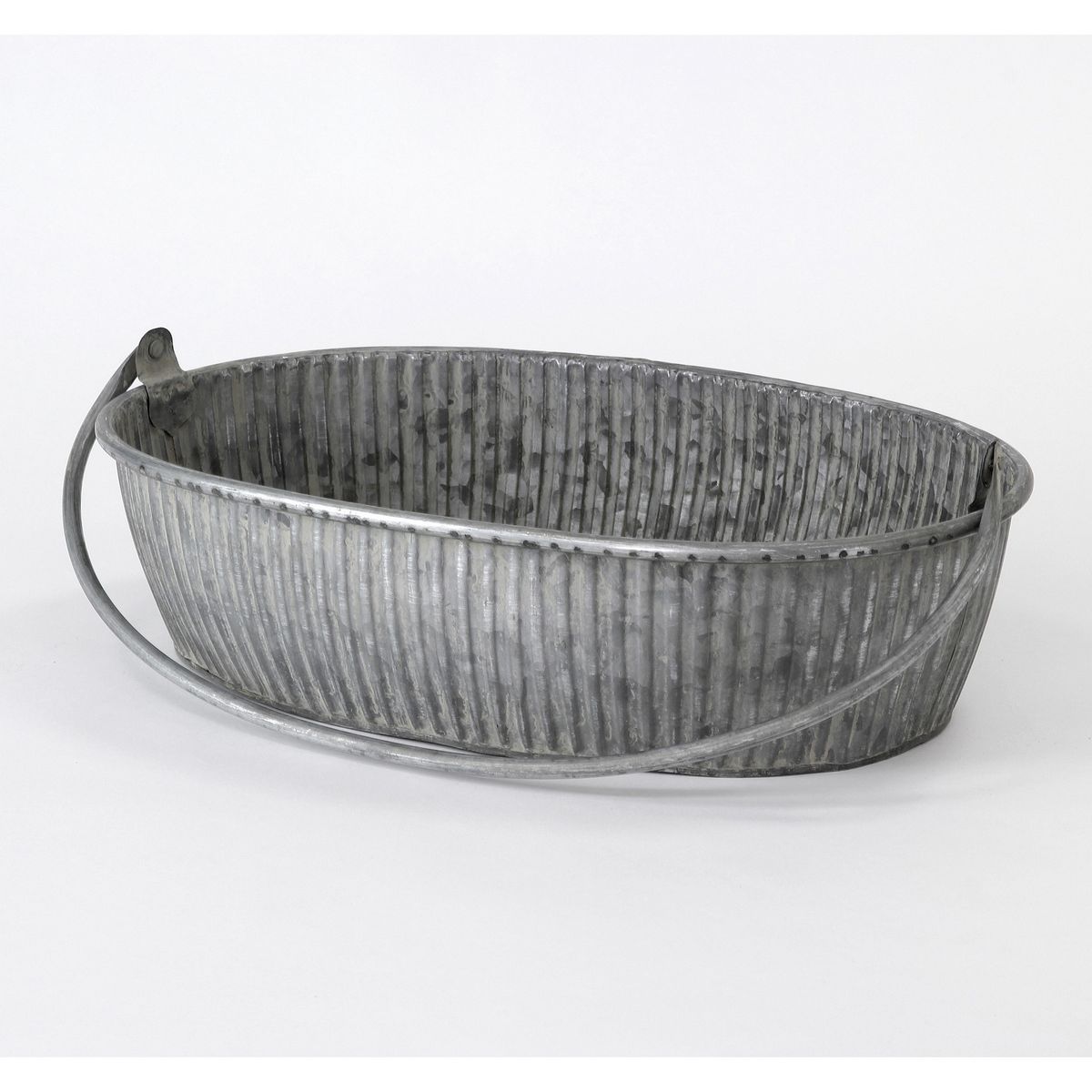 SOW/ブリキハンドル付きオーバルトレイ Lサイズ/BAGS2223SW
