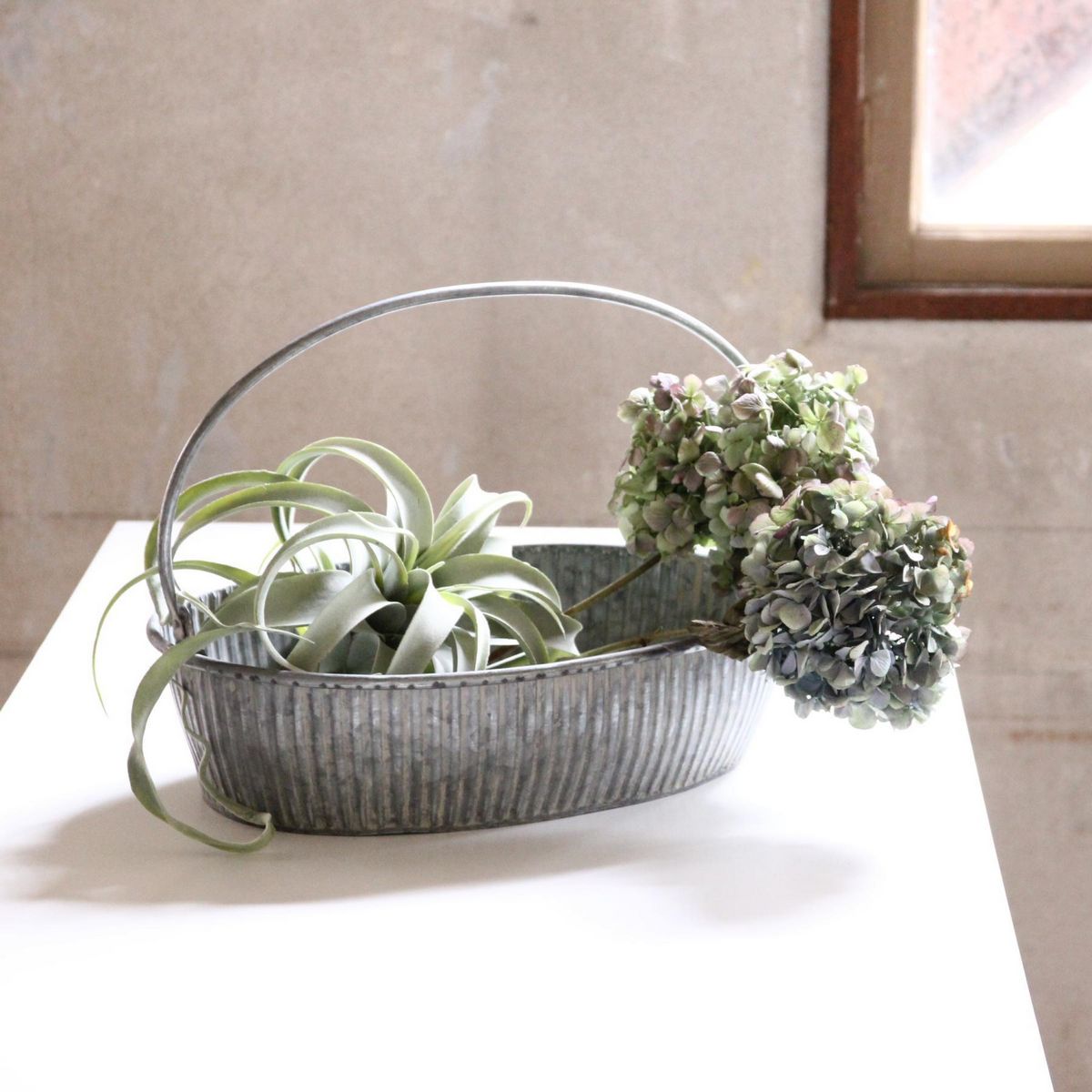 SOW/ブリキハンドル付きオーバルトレイ Lサイズ/BAGS2223SW