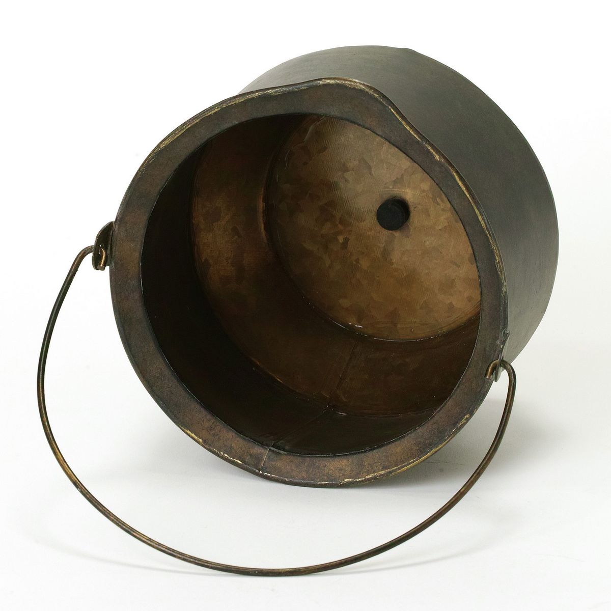 SOW/Deep Bloom ワンハンドルブリキラウンドポット Sサイズ/DTDT6041SW