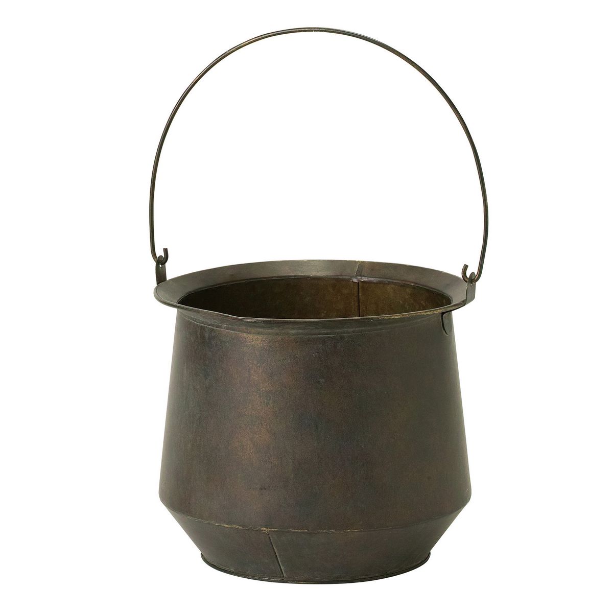 SOW/Deep Bloom ワンハンドルブリキラウンドポット Lサイズ/DTDT6043SW