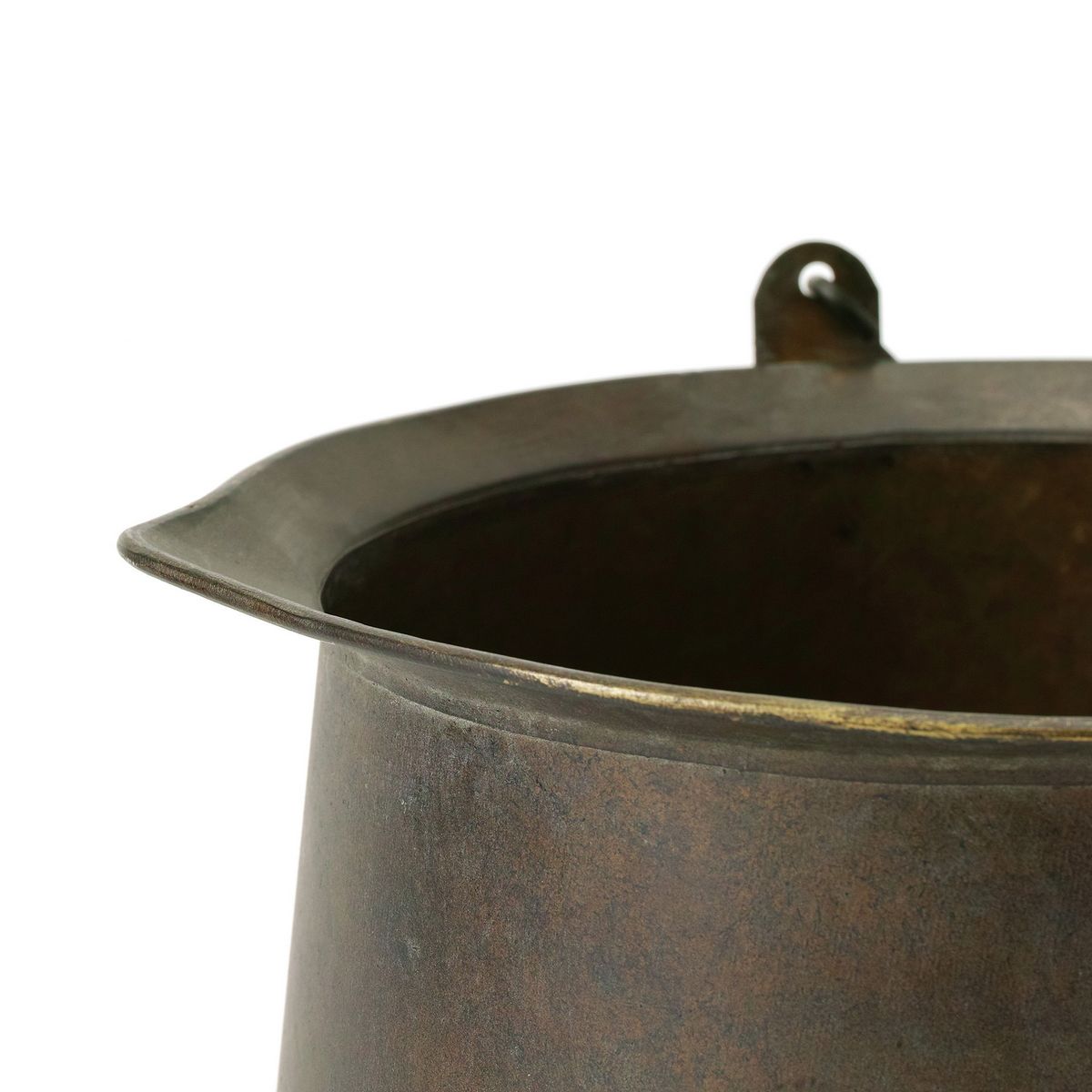 SOW/Deep Bloom ワンハンドルブリキラウンドポット Lサイズ/DTDT6043SW