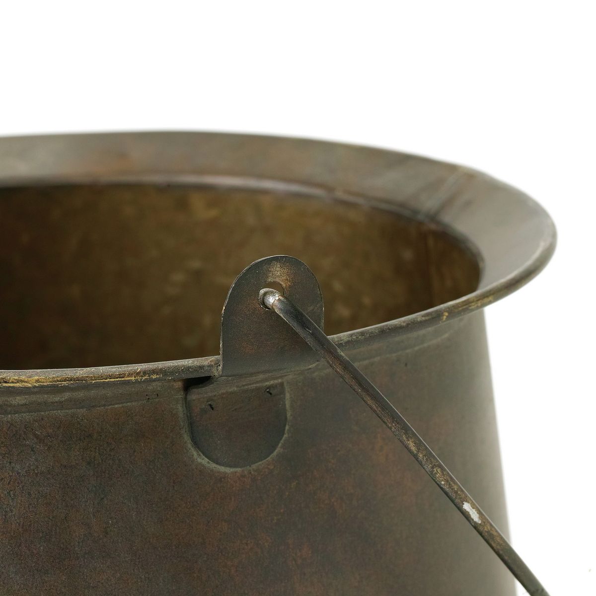 SOW/Deep Bloom ワンハンドルブリキラウンドポット Lサイズ/DTDT6043SW