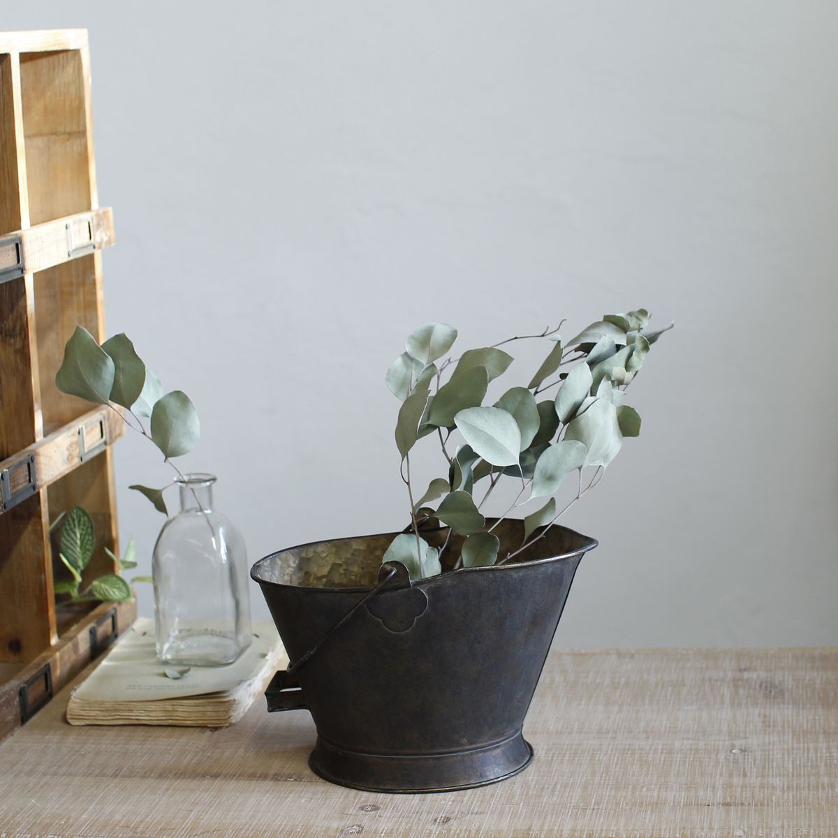 SOW/Deep Bloom ワンハンドルブリキオーバルバケツ Sサイズ/DTDT6051SW