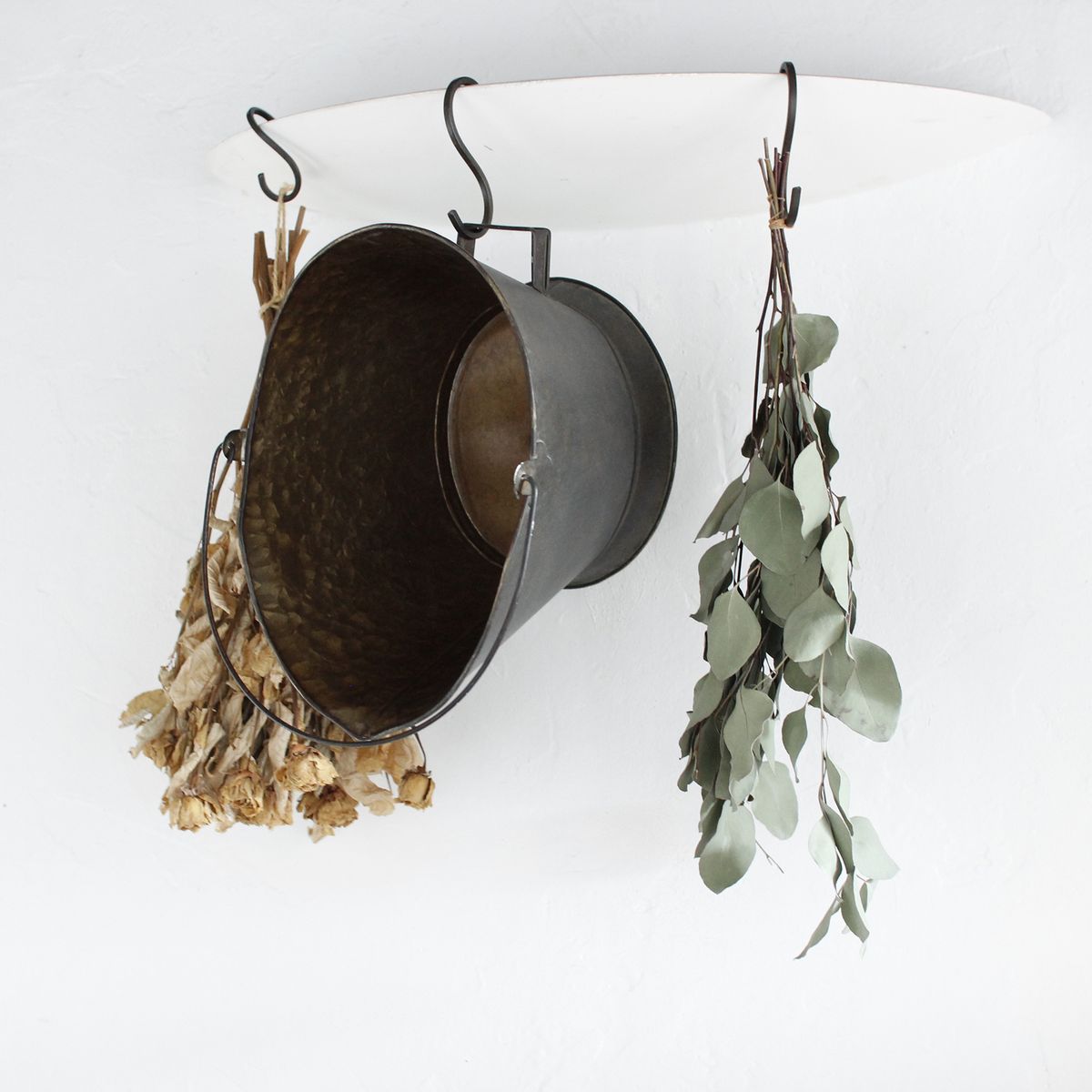 SOW/Deep Bloom ワンハンドルブリキオーバルバケツ Lサイズ/DTDT6053SW