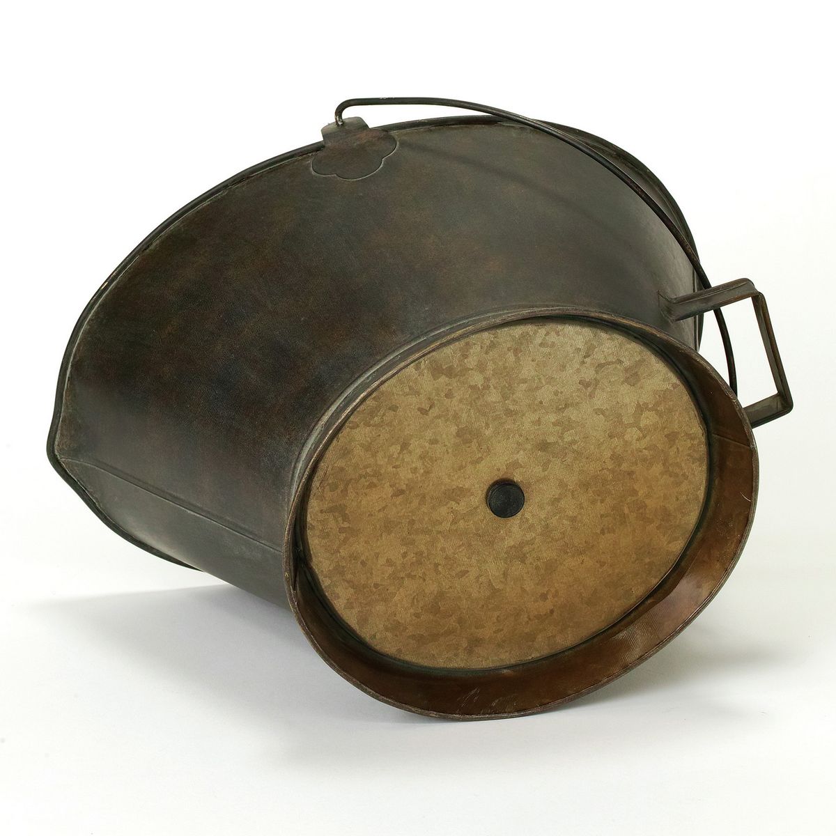 SOW/Deep Bloom ワンハンドルブリキオーバルバケツ Lサイズ/DTDT6053SW