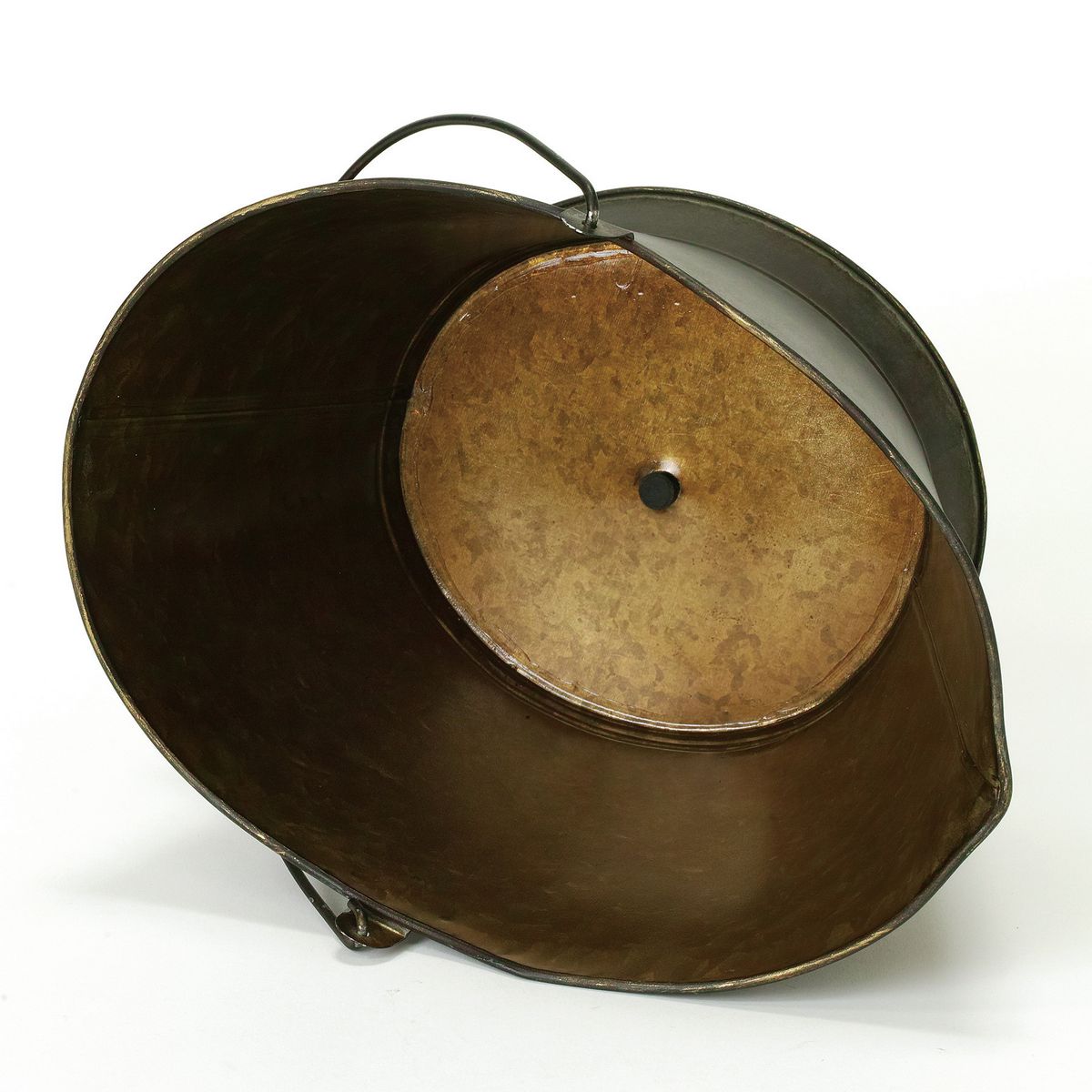 SOW/Deep Bloom ワンハンドルブリキオーバルバケツ Lサイズ/DTDT6053SW