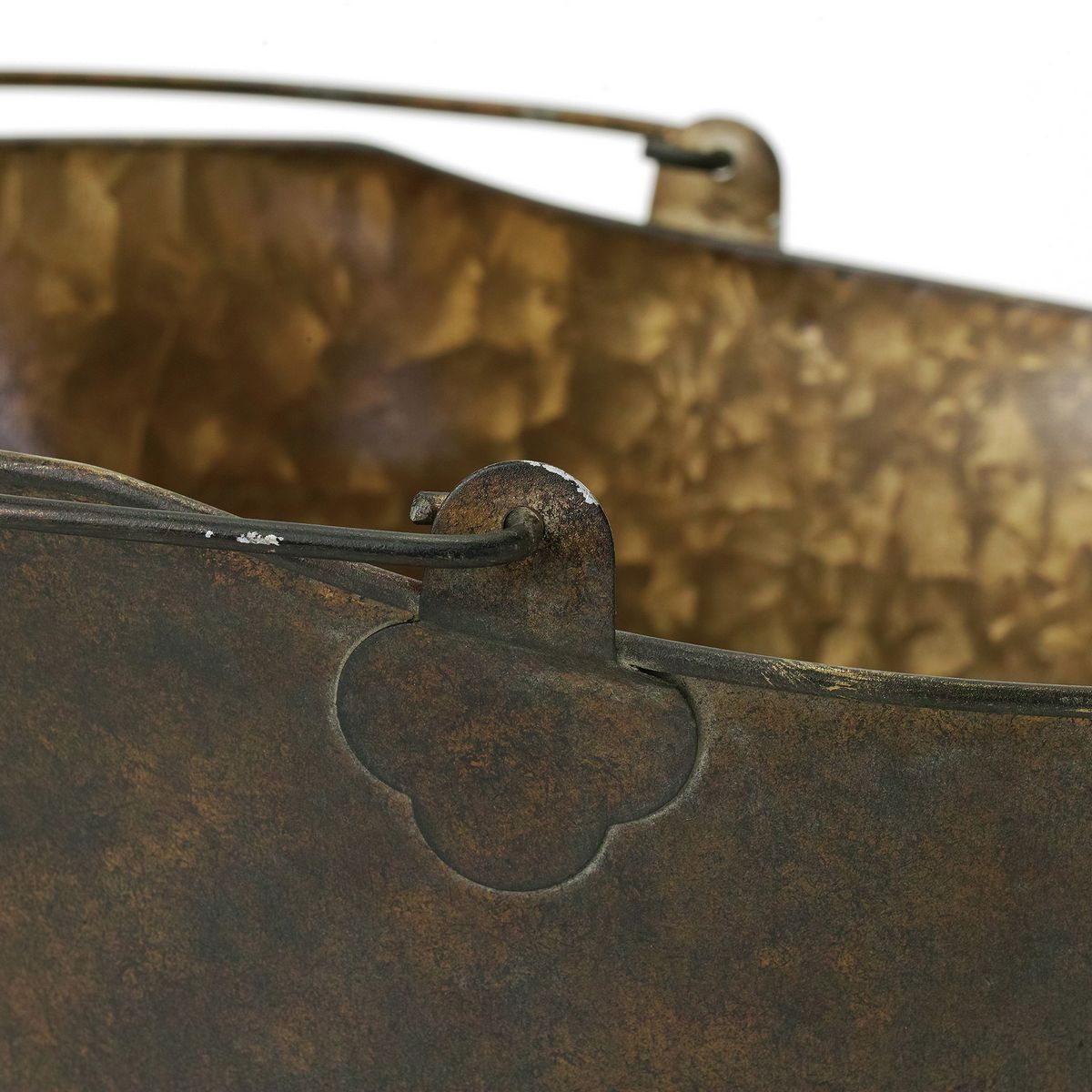 SOW/Deep Bloom ワンハンドルブリキオーバルバケツ Lサイズ/DTDT6053SW