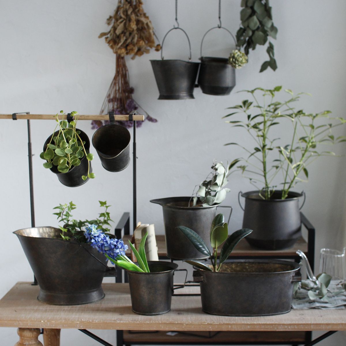 SOW/Deep Bloom ハンドルブリキピッチャーバケツ Sサイズ/DTDT6061SW