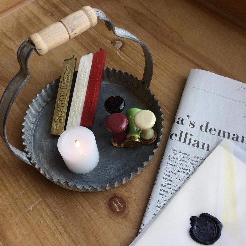 SOW/ラギッド ハンドルブリキトレイ ラウンド Sサイズ/BAGF2061SW