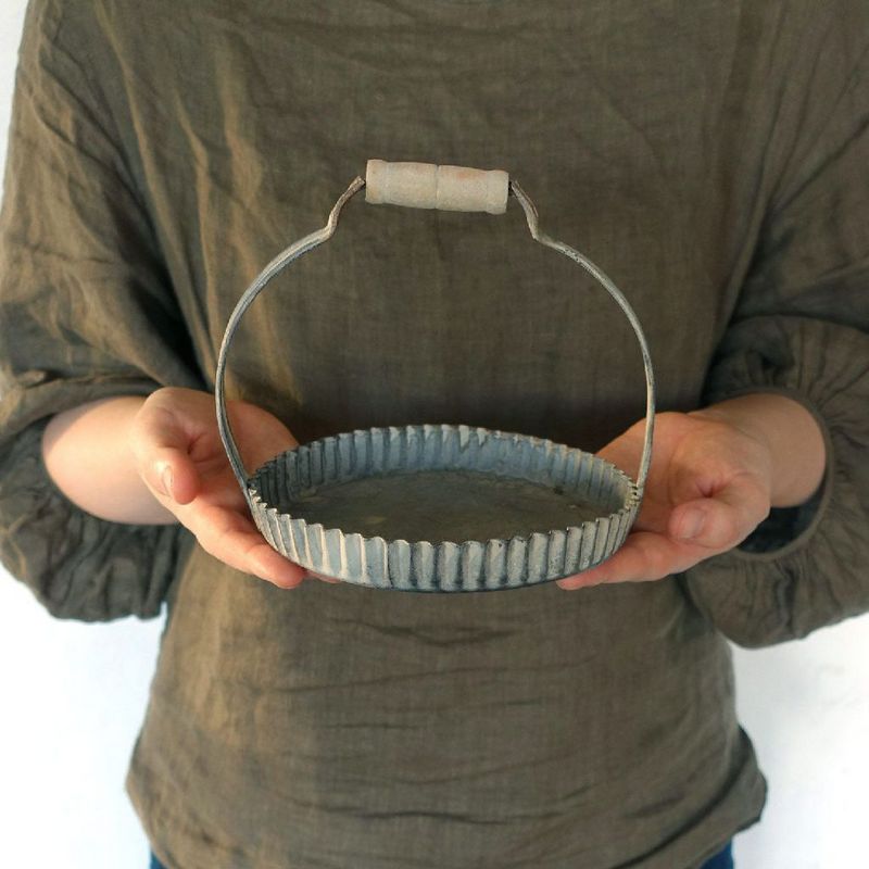 SOW/ラギッド ハンドルブリキトレイ ラウンド Sサイズ/BAGF2061SW