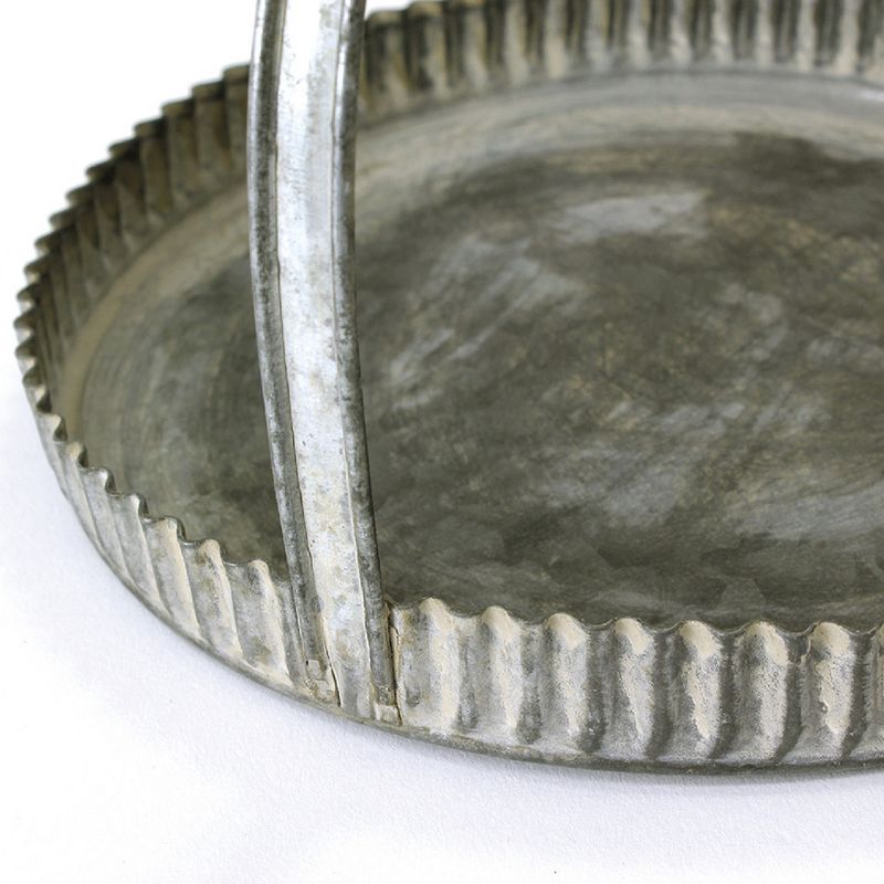 SOW/ラギッド ハンドルブリキトレイ ラウンド Lサイズ/BAGF2063SW