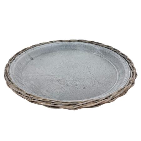 SOW/かご編みアンティークプレート 41cm/LGC0002