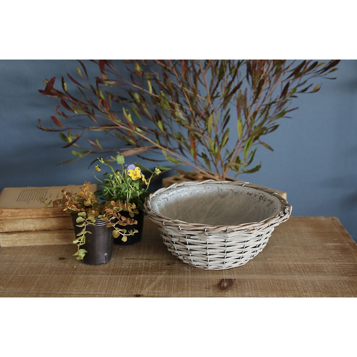 SOW/かご編みアンティークボール 26cm/LGC0003