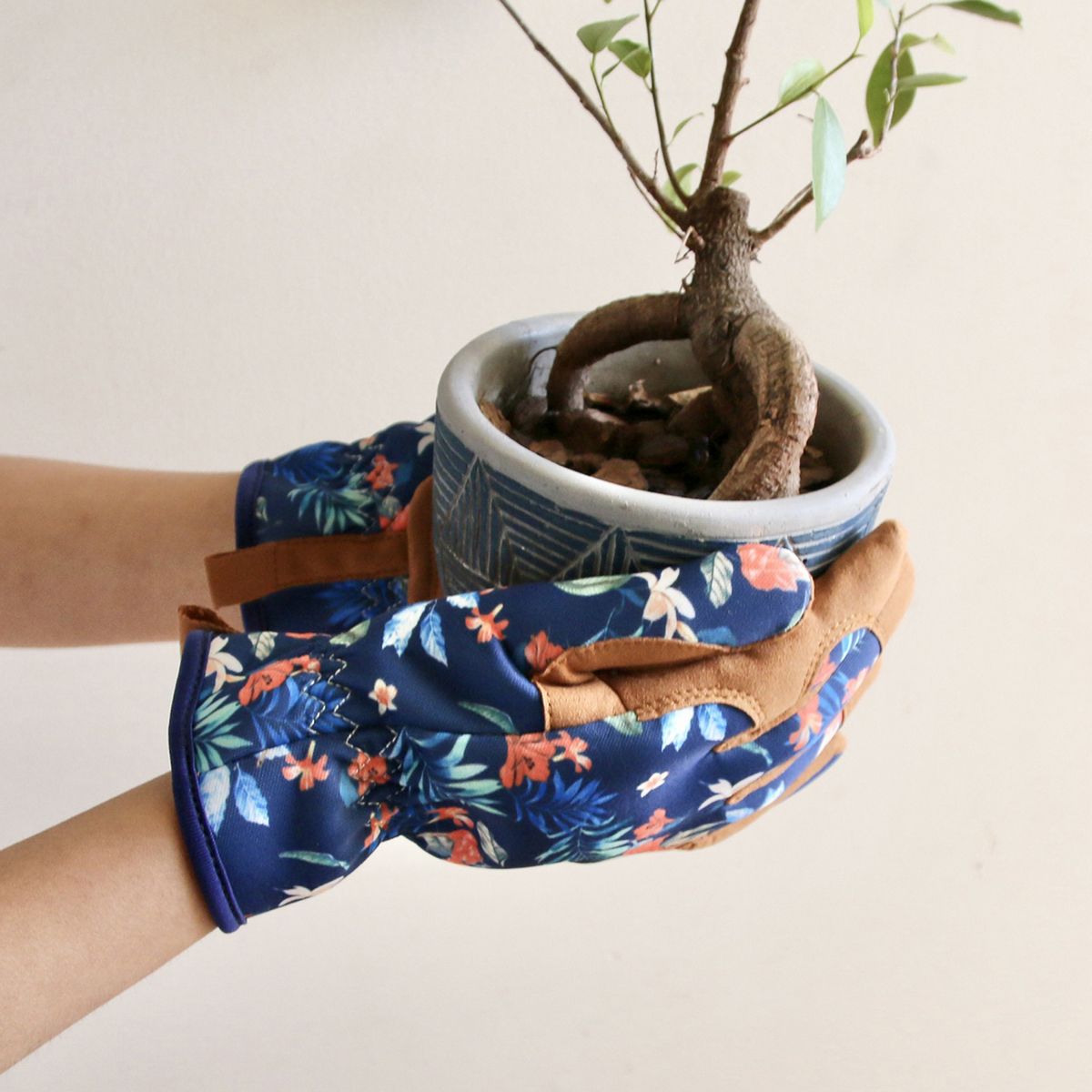 SOW/ガーデングローブ ブルーム ブルーフラワー×ブラウン/GBG2002