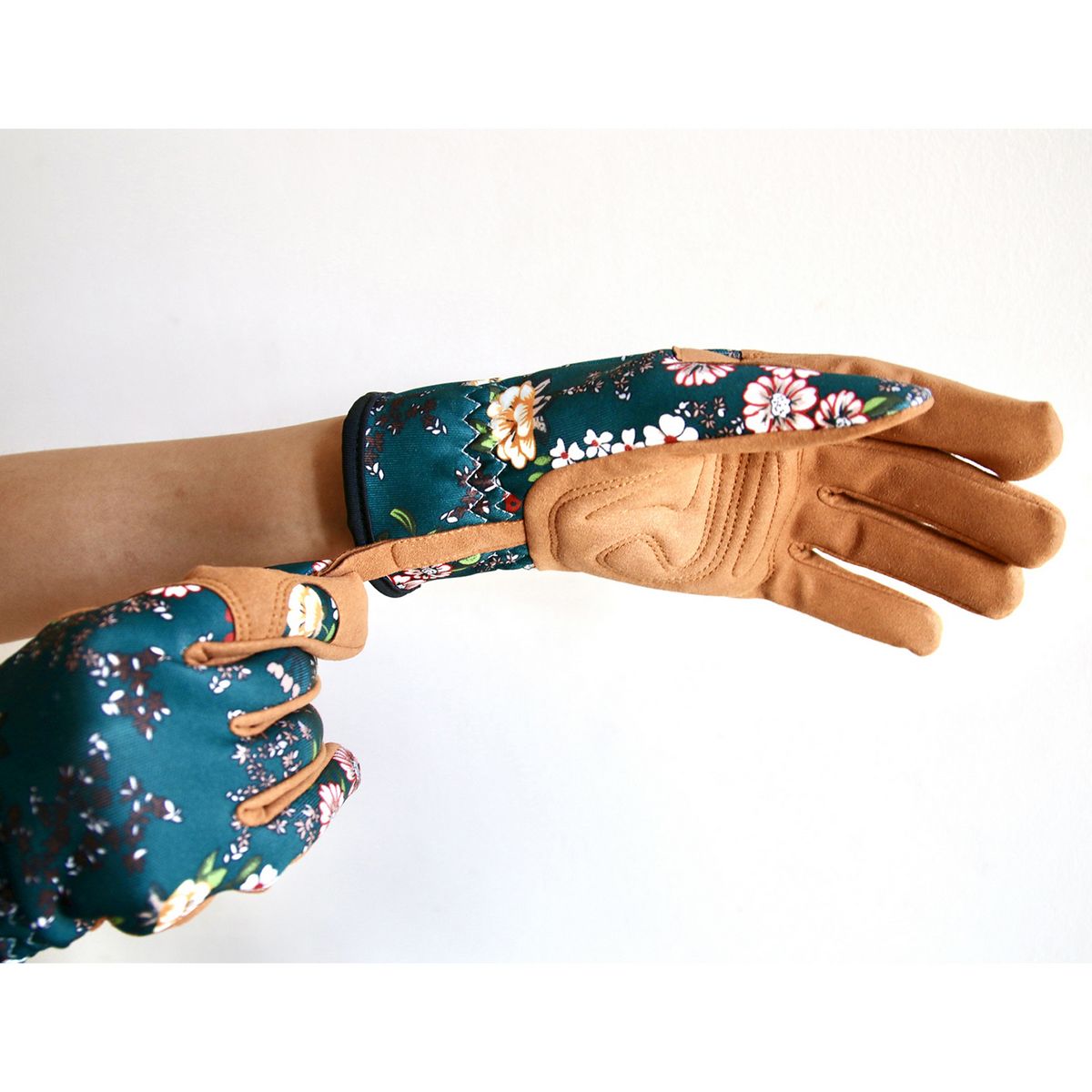 SOW/ガーデングローブ ブルーム グリーンフラワー×ブラウン/GBG2003