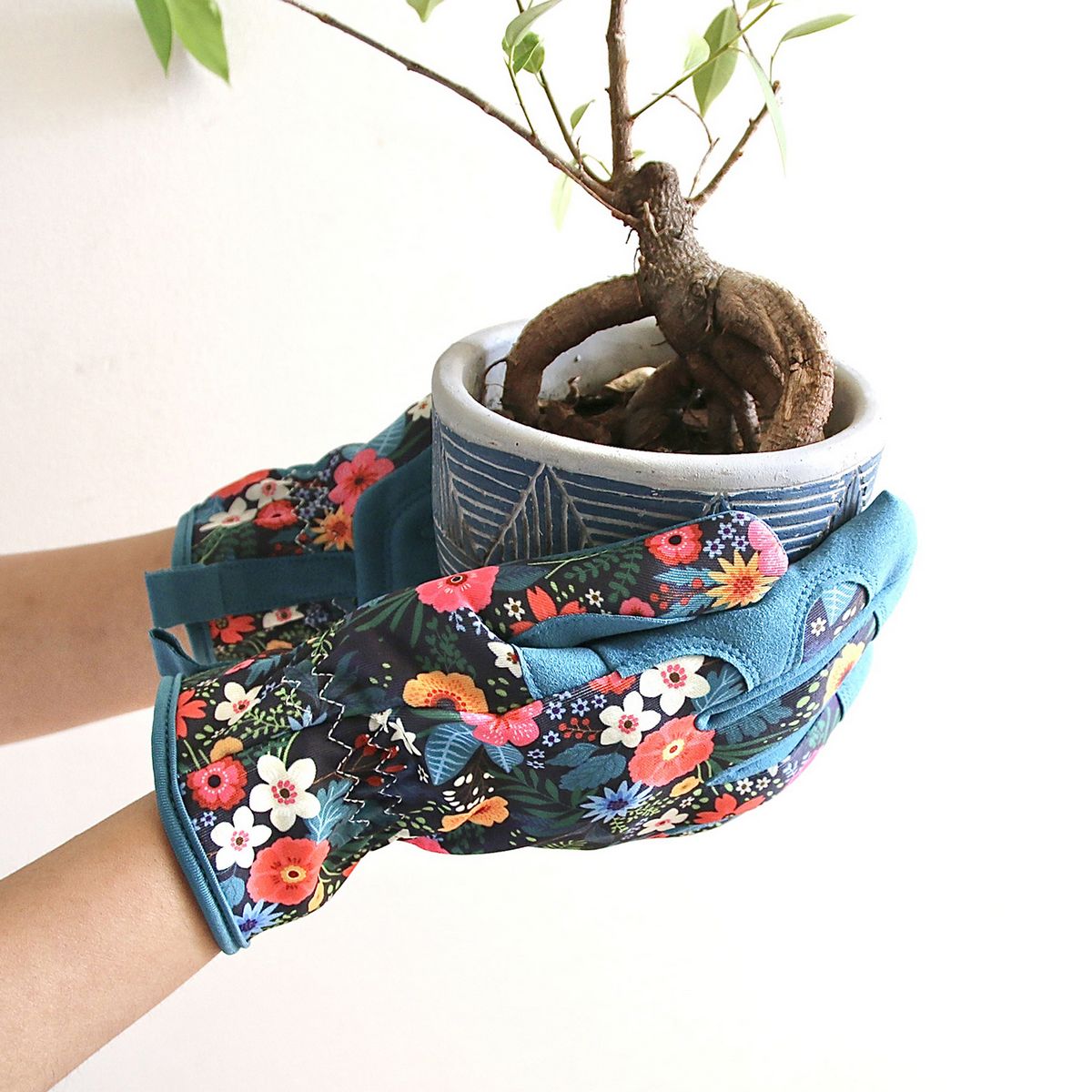 SOW/ガーデングローブ ブルーム ネイビーフラワー×グリーン/GBG2005